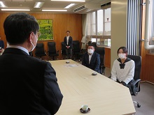 米子北高等学校　楠なづな さんからのAIG高校生外交官渡米プログラムへの参加報告会1