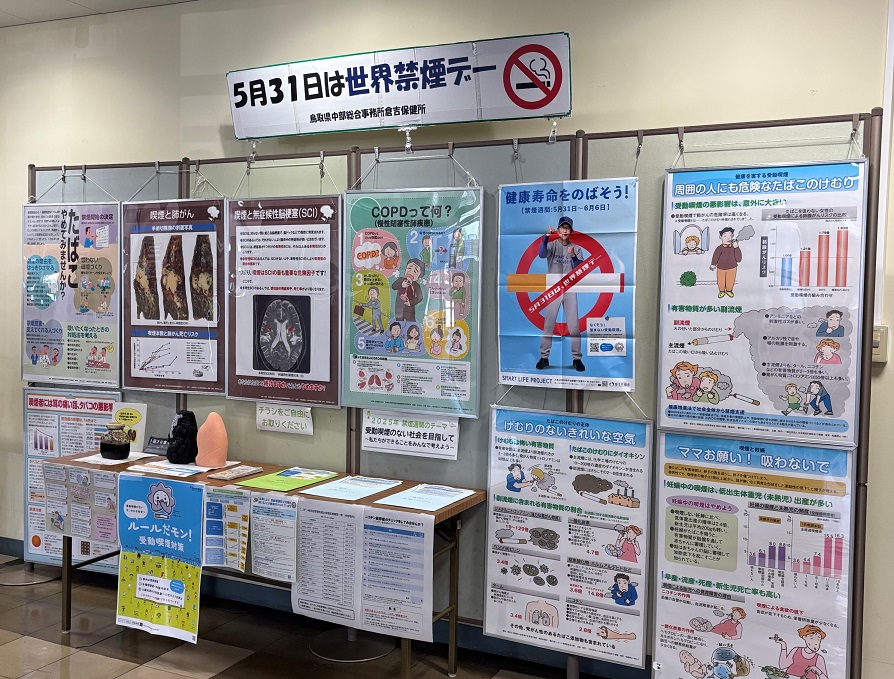 世界禁煙デー展示写真の一枚目