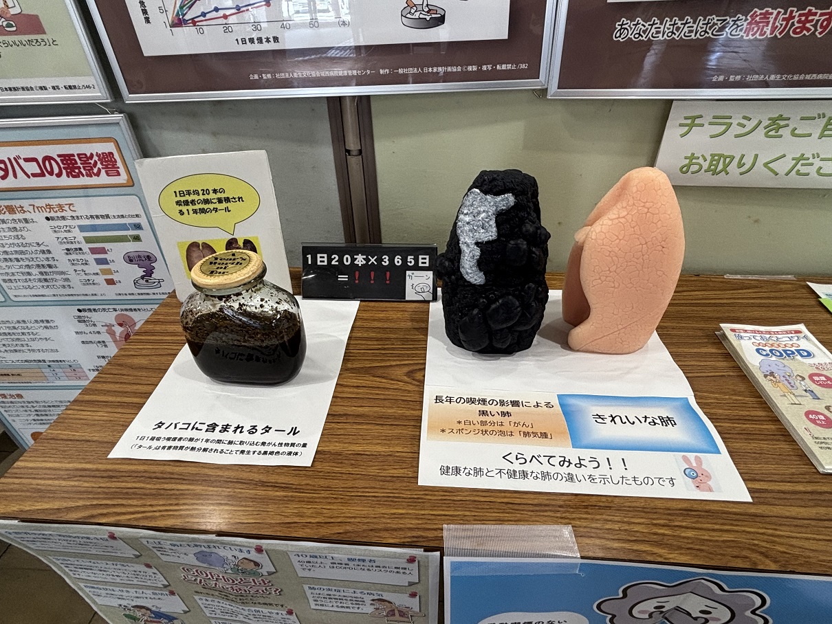 世界禁煙デー展示写真の2枚目
