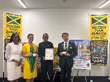 クリスティン・ジョージアナ・デイ　スポーツ国際交流員任命式2