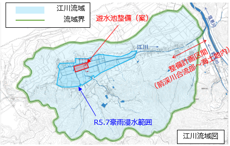 江川流域図