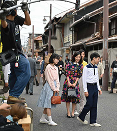 遥かな町へ撮影の様子2