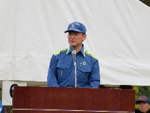 中国・四国ブロック緊急消防援助隊合同訓練 解散式・終了式1