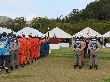 中国・四国ブロック緊急消防援助隊合同訓練 解散式・終了式2