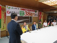 JA鳥取中央からの「鳥取西瓜」販売報告会1