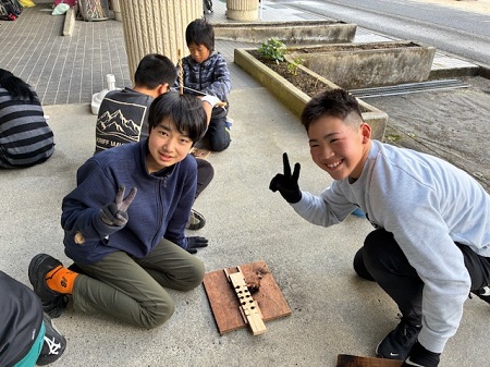 ついに炎がおきました。