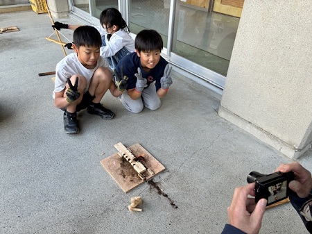 ついに炎がおきました。