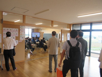 当別町立とうべつ学園の調査の様子