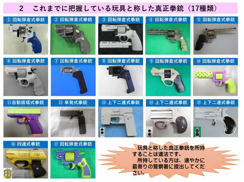 玩具と称した真正拳銃について２