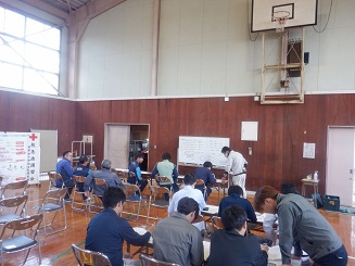 中部技士会様との合同訓練の様子