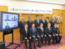 災害時における消防用水等の確保に関する協定締結式1