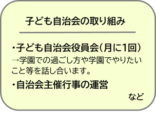 子ども自治会の取り組み
