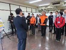 鳥獣対策課クマ対策室発足及びクマ対策相談窓口開設式2