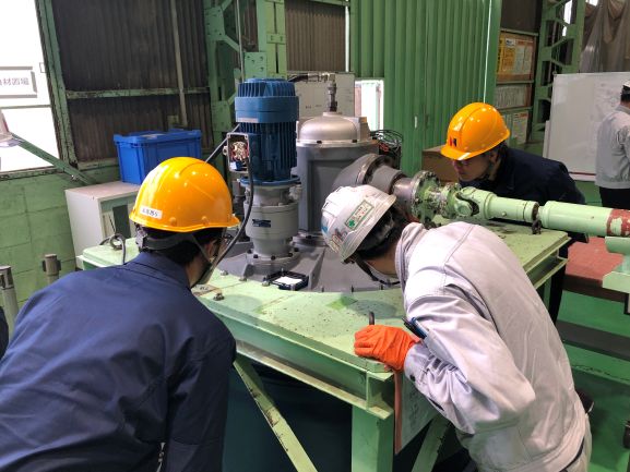 ポンプジェット陸上検査の様子