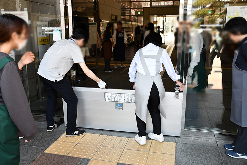 止水板設置訓練写真4