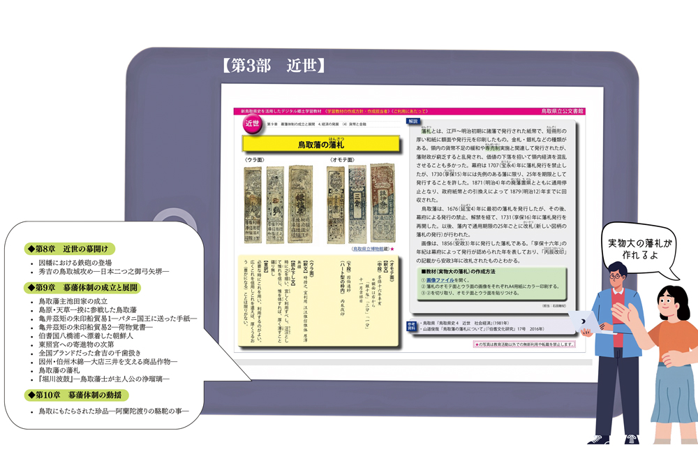 アーカイブズウィーク　デジタル郷土学習教材イメージ図3