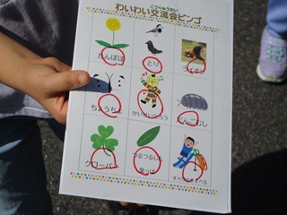 フィールドビンゴカード