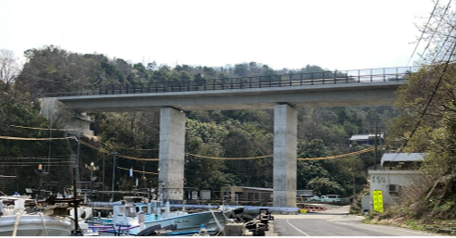 いさりび橋 上部工完成時 写真