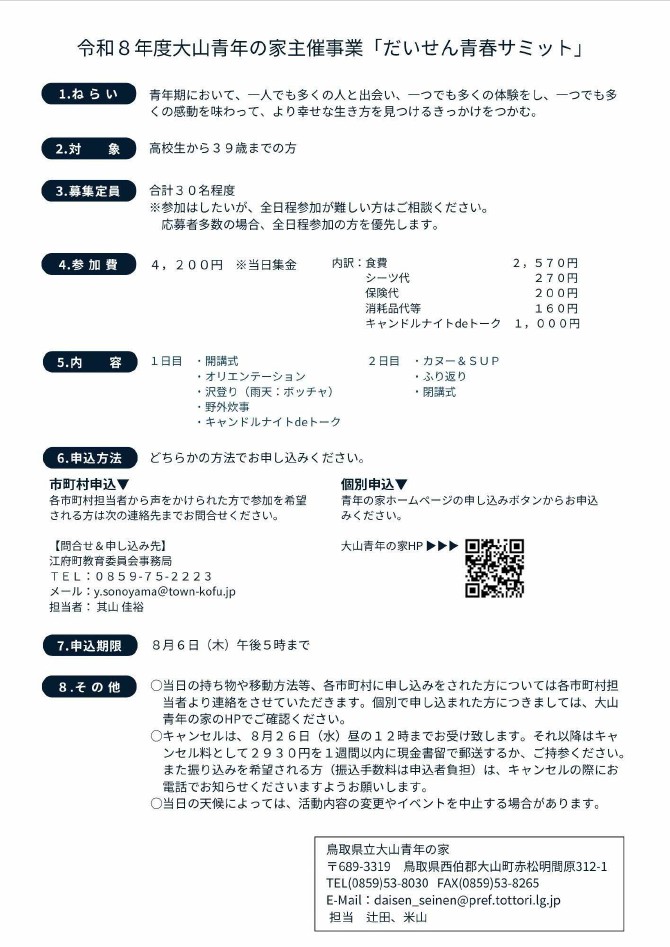 R8青春サミット開催要項