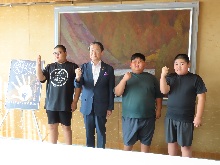 「第41回わんぱく相撲全国大会」鳥取県代表からの出場報告会2