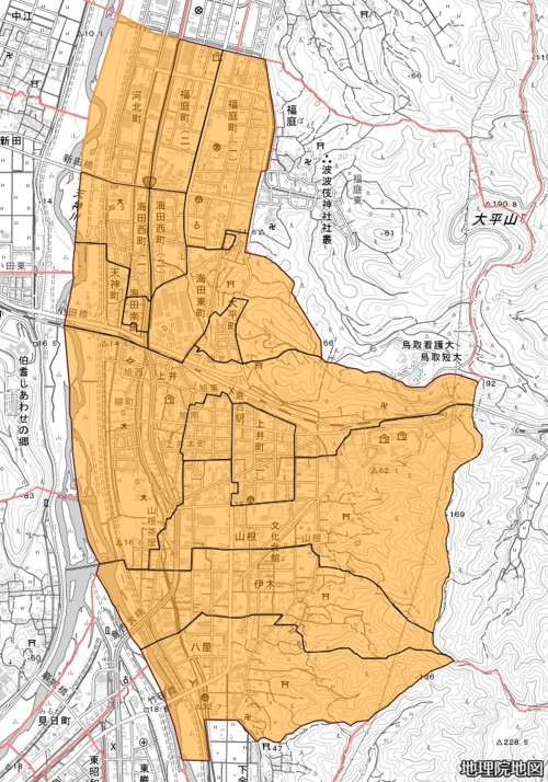 重点区域（倉吉市）