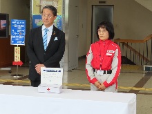 令和8年熊本地震災害義援金募金箱設置式2