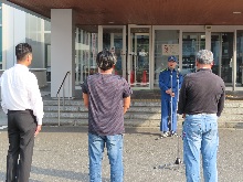 令和8年熊本地震に係る氷川町への給水車等派遣 出発式1