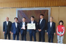 美保テクノスグループ「美勇会」からの令和8年熊本地震災害義援金贈呈式2
