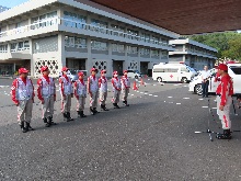 令和8年熊本地震に係る日本赤十字社鳥取県支部救護班（第1班）出発式2