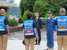 令和8年熊本地震に伴う鳥取県災害派遣精神医療チーム(DPAT)出発式1