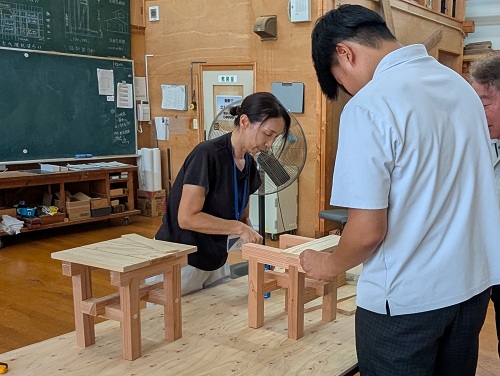 木造建築科の様子