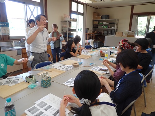 施文体験の様子1