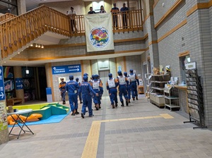 来館者等の避難誘導