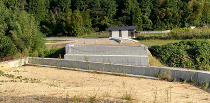 佐貫バイパス 橋台完成時写真