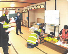避難訓練の様子