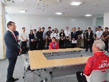 鳥取県スポーツ指導員 三上紗也可選手からの第20回アジア競技大会出場結果報告会1