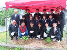 鳥取県中部地震10年植樹2