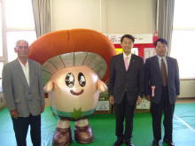 しいたけ品評会にて