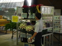 花市場での試験の写真