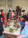 小学校のアレンジ教室風景