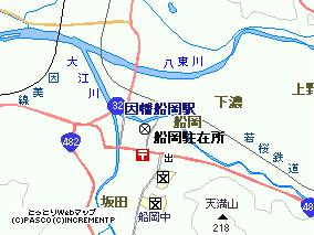 船岡駐在所周辺地図