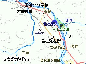 若桜駐在所周辺地図