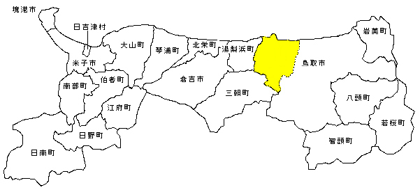 浜村警察署管轄区域図