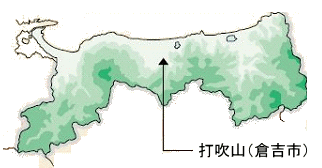 打吹山の位置