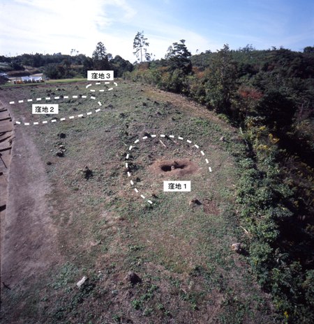 松尾頭地区の窪地