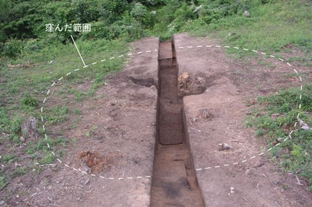 松尾頭地区の窪地１