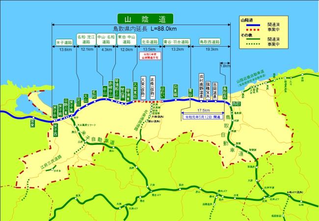 山陰道全体図