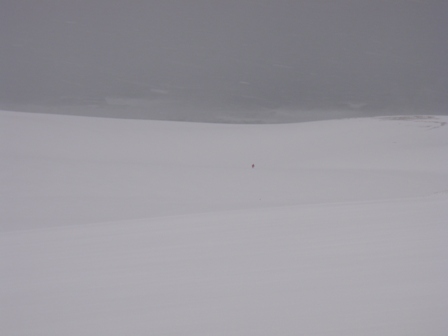 砂丘の雪景色