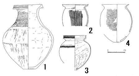鳥取県出土の他地域の土器の写真