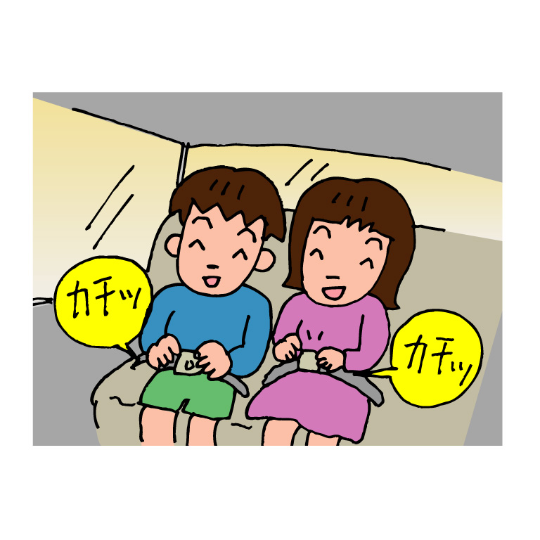 後部座席シートベルト